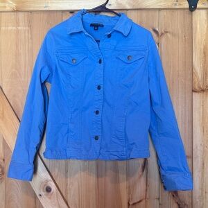 Charter Club Women's Blue Jacket, Size L